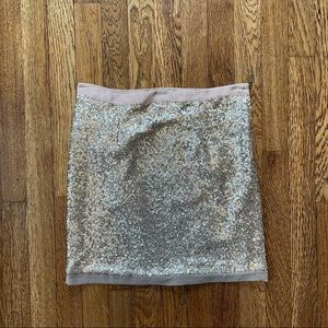 Sequin mini skirt